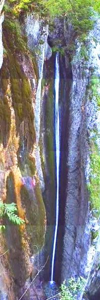 Upper waterfalls - right tributary - Zgorni slap -desni