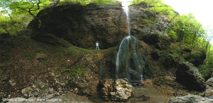 Spodnji slap - the lower waterfall